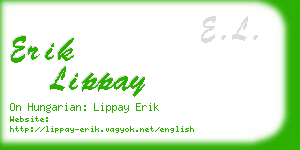 erik lippay business card